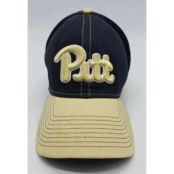 Pitt Panthers New Era 39Thirty Fitted Hat Adult Small / Medium NCAA "2 Tone Neo" - Picture 2 of 7